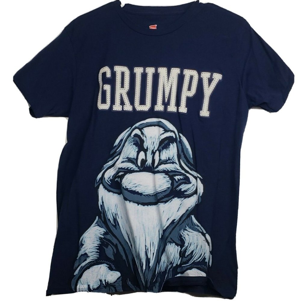 Hanes Nano Navy Mens SZ:M Grumpy Snow White Dwarve